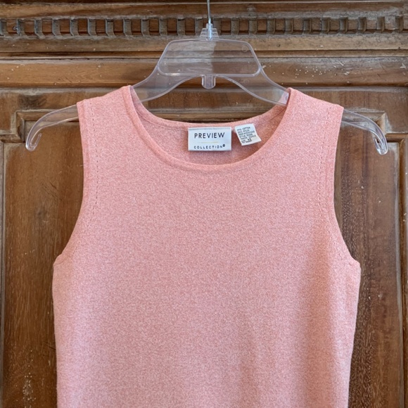 Preview Collection Coral Sleeveless Knit top Size XS - Picture 2 of 5